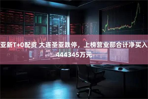亚新T+0配资 大连圣亚跌停，上榜营业部合计净买入444345万元
